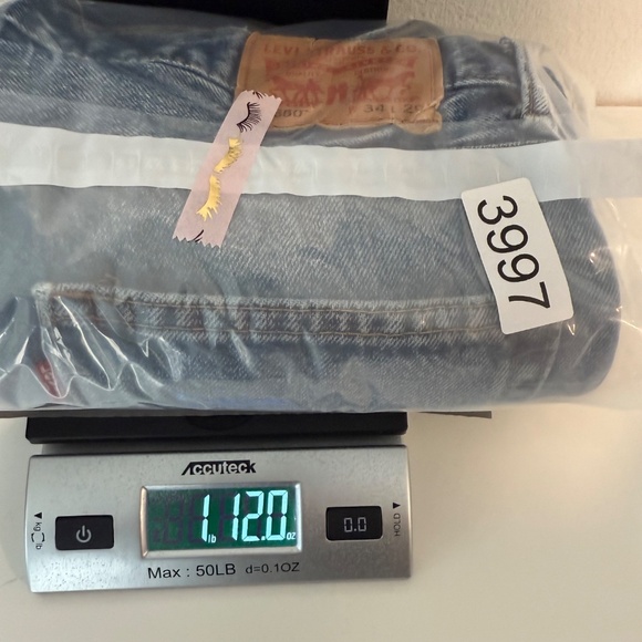 Levis 550 Jeans Men 34x29 Blue Denim Relaxed Fit Straight Leg Cowboy Workwear - Picture 13 of 13